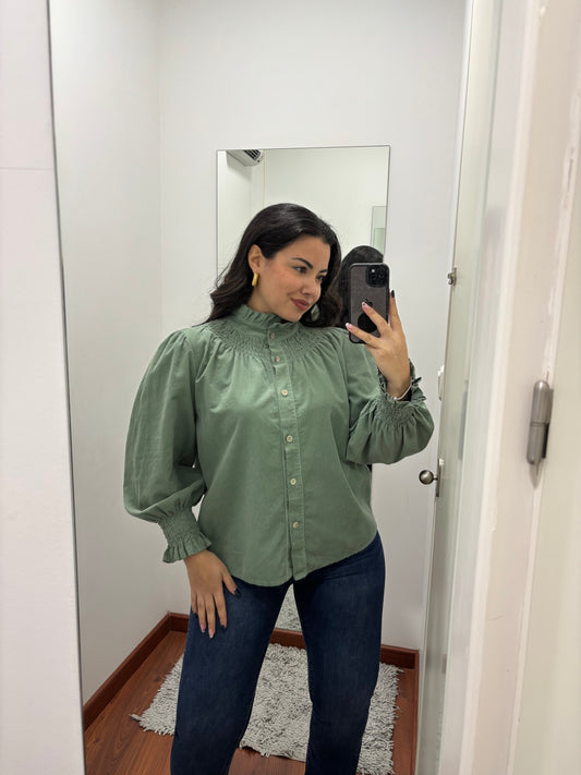 Blusa micropana verde